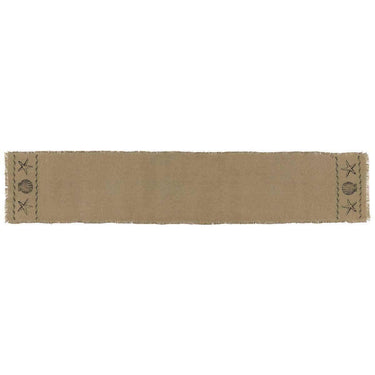 Sandy Tan Burlap Runner 13x72 VHC Brands - The Fox Decor